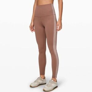 Lululemon Align Super High-Rise Pant Velvet Stripe Spanish Oak 28" inseam sz 4